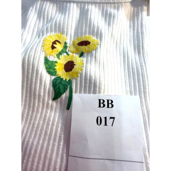 Between Girls Top White with Daisies Size 8 - Picture 5 of 5
